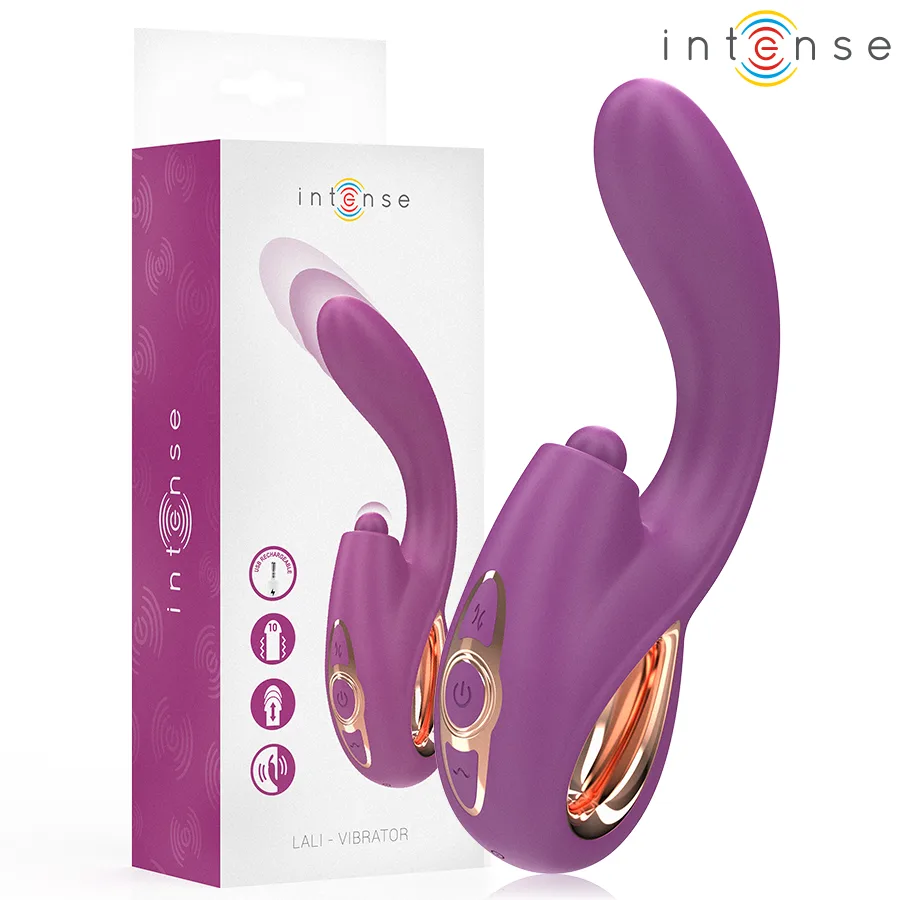 Intense - Lali Multifunction G-Spot Vibrator Tapping & Thrust & Vibration Purple