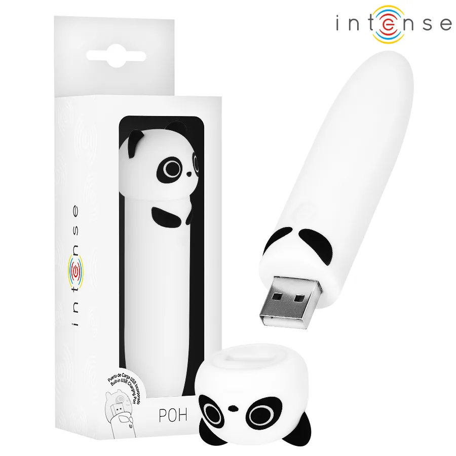 Intense - Poh Panda Vibrating Bullet USB Rechargeable 10 X 2.2 cm