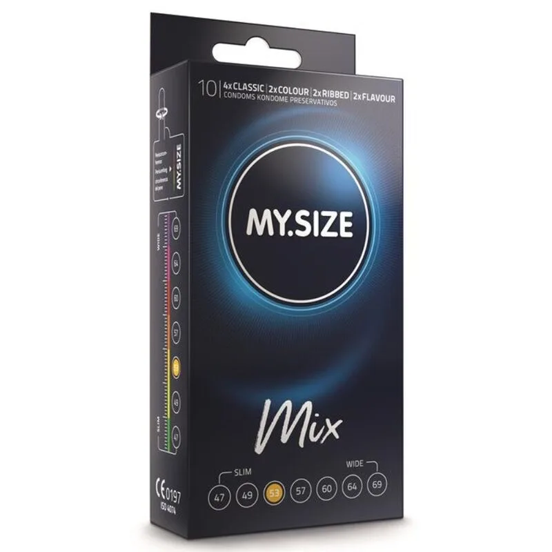 My Size - Mix Condoms 53 mm 10 Units