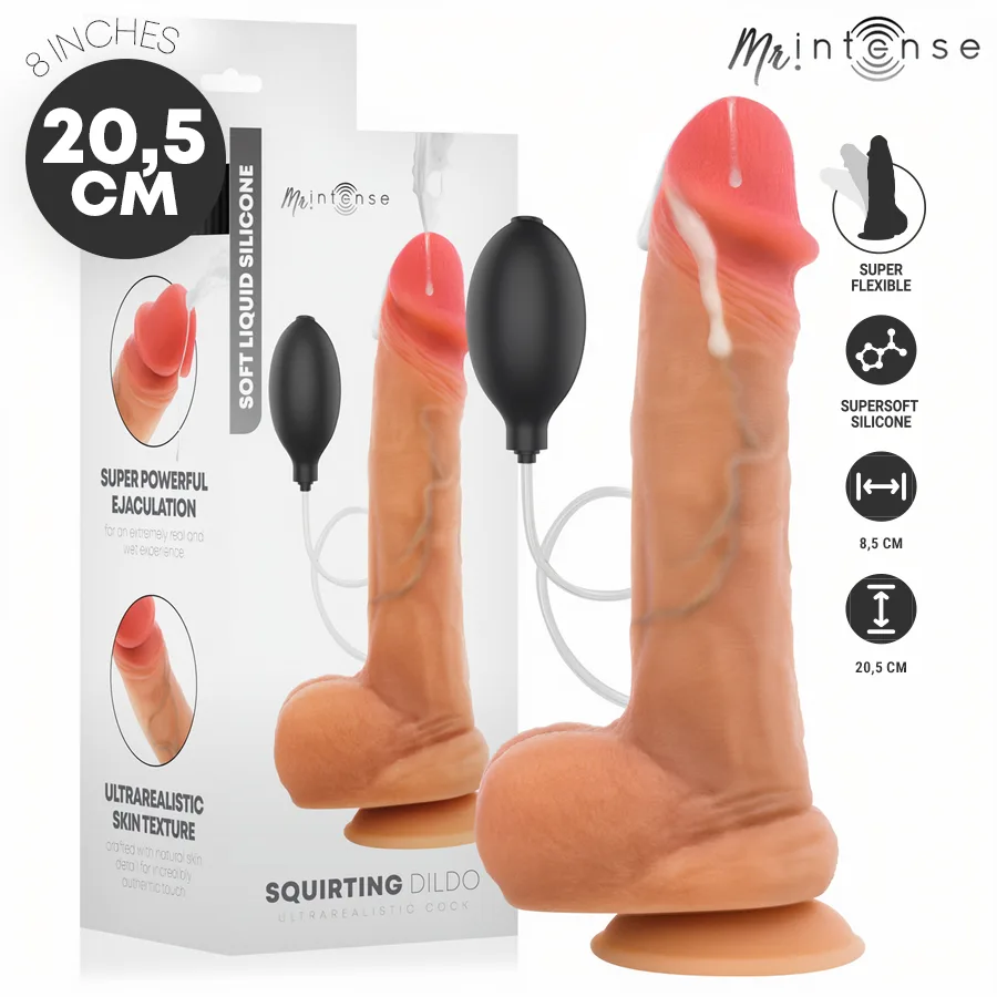 Mr Intense - Danny Silicone Ejaculating Dildo 20.5 cm -Ø- 4 cm
