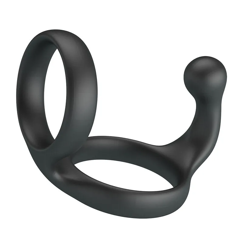 Crazy Bull - Florian Double Cock and Ball Ring Black