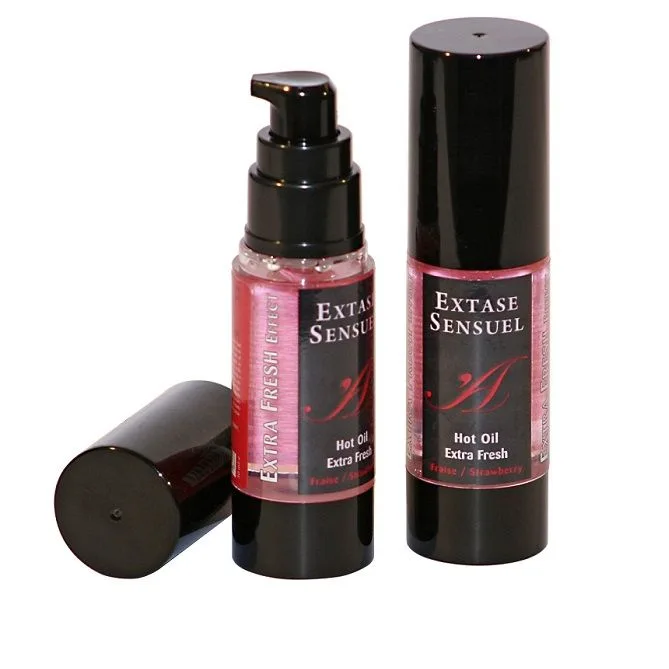 Extase Sensual - Massage Oil with Extra Fresh Strawberry Effect 30 ml