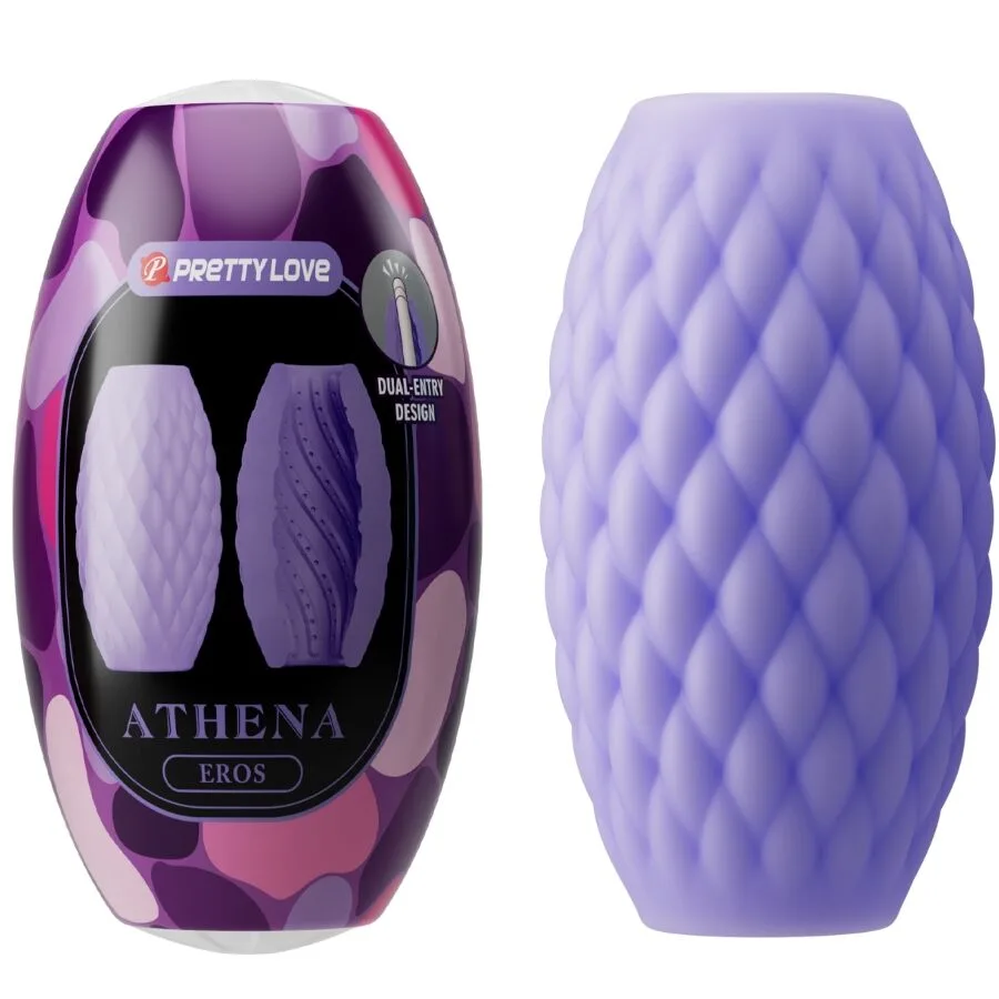 Pretty Love - Athena Eros Silicone Male Masturbator Purple