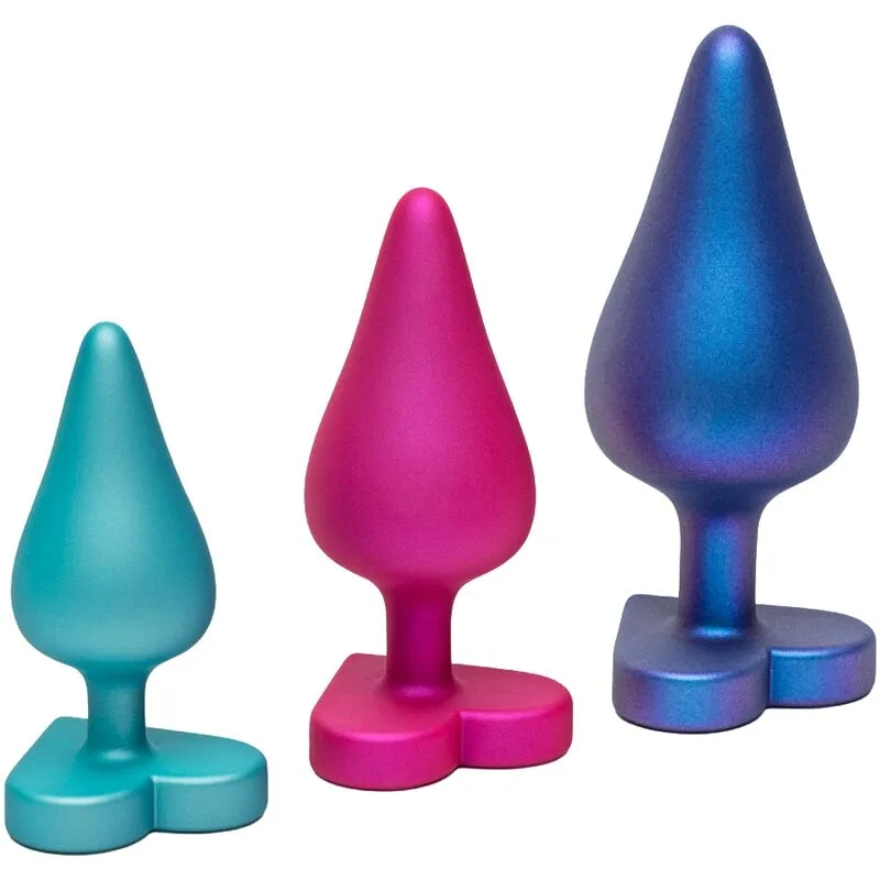 Romp - Kit de Treinamento Anal Luster P/M/G com Base em Formato de Coração