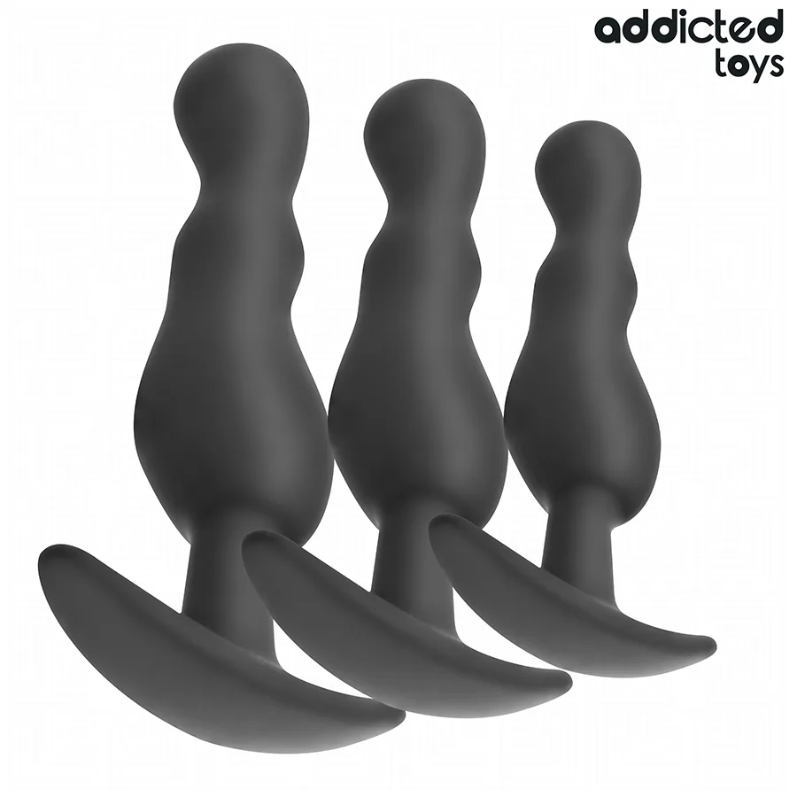 Addicted Toys - Set of 3 Anal Plug Silicone Model 1