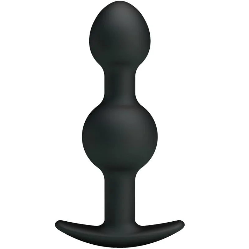 Pretty Love - Special Stimulation Silicone Anal Balls 10.3 cm Black
