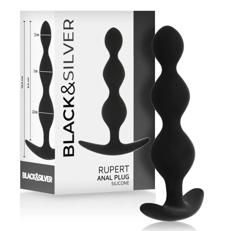 Black&Silver - Rupert Anal Ball Chain 10 cm