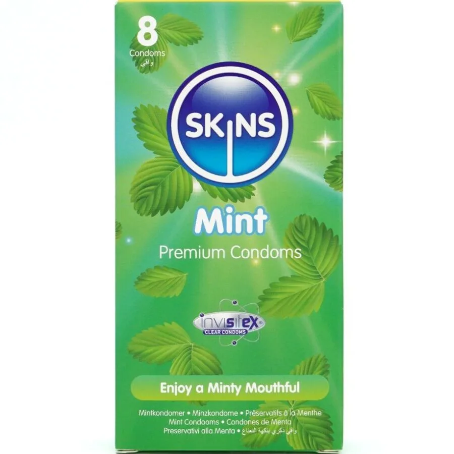 Skins - Mint Premium Condoms Pack 8