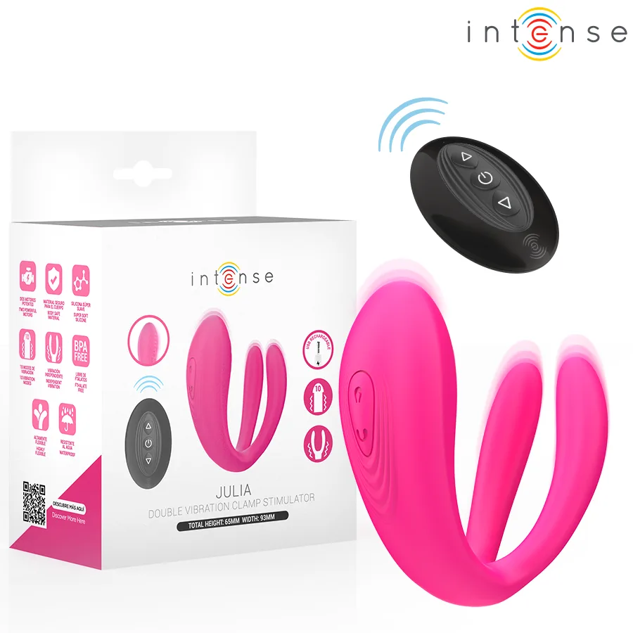 Intense - Julia Double Vibrator Clamp Stimulator Remote Control