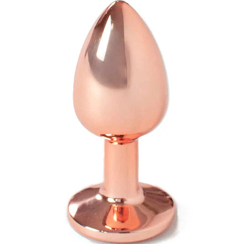 Secretplay - Metal Butt Plug Rose Gold Small Size 7 cm