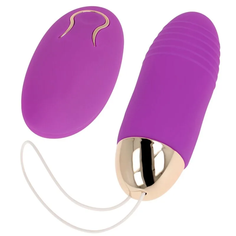 Ohmama - Ovo Vibrante com Controle Remoto 10 Velocidades Roxo