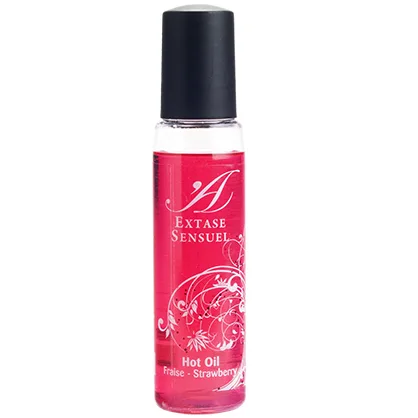 Extase Sensual - Strawberry Stimulating Oil Heat Trip 35 ml