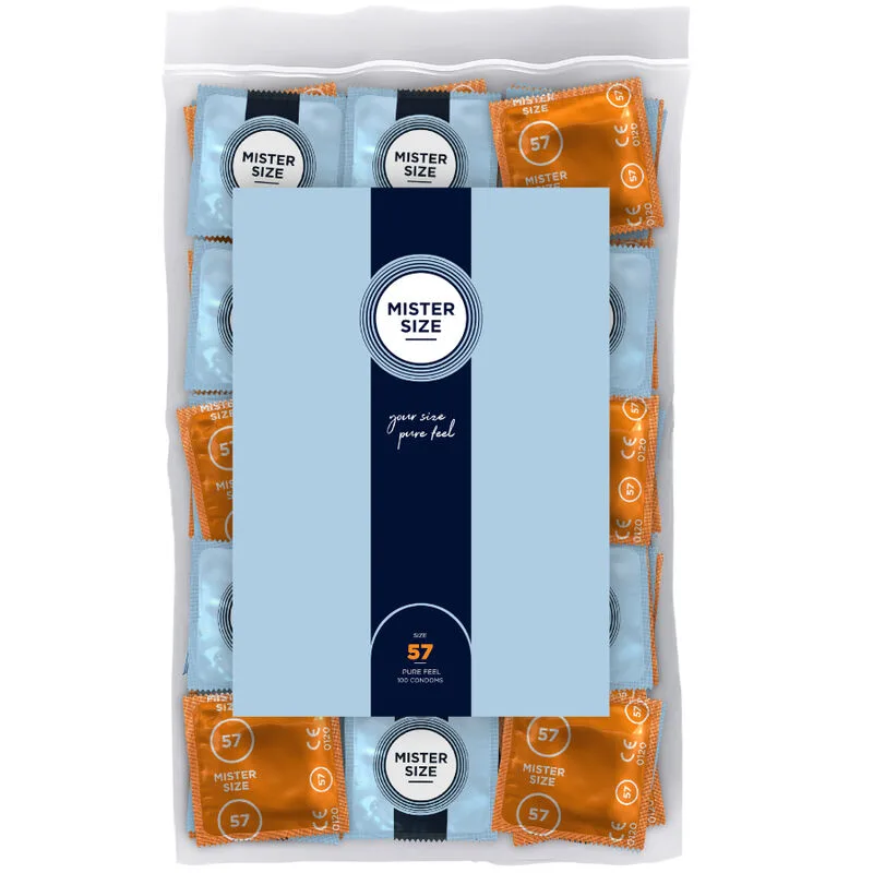 Mister Size - Preservativo Tamanho L 57 mm (100 Unidades)