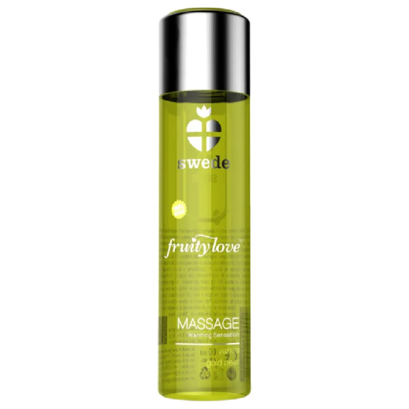 Swede - Fruity Love Warming Effect Massage Oil Vanilla and Gold Pear 120 ml