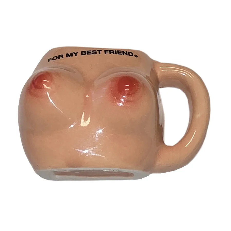 Diablo Picante – Breast Magnet in Ceramic Mug “for My Best Friend”