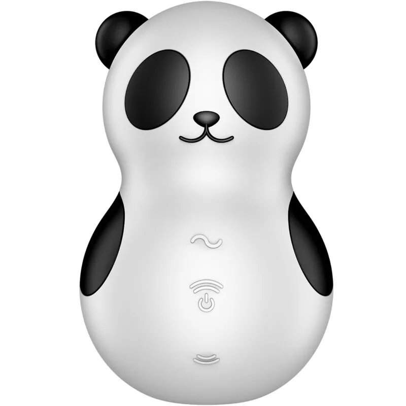 Satisfyer - Pocket Panda Stimulator & Vibrator Black and White
