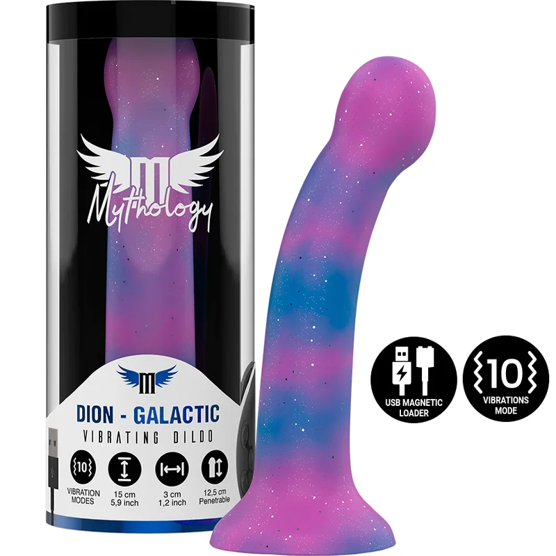 Mythology - Dion Galactic Dildo S - Vibrator Watchme Wireless Technology Compatible