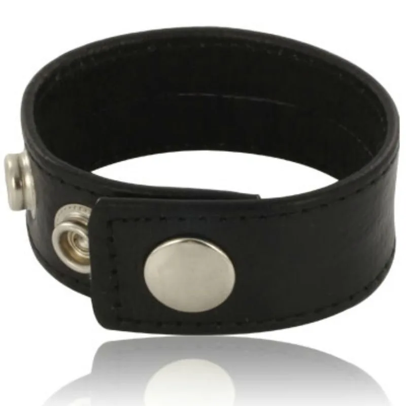 Leather Body - Adjustable Leather Strap for Penis Black