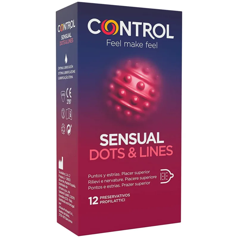 Control - Sensual Dots & Lines Points and Stretch Marks 12 Units