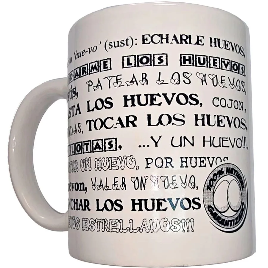 Diablo Picante - White Mug with Balls Synonyms 370 ml