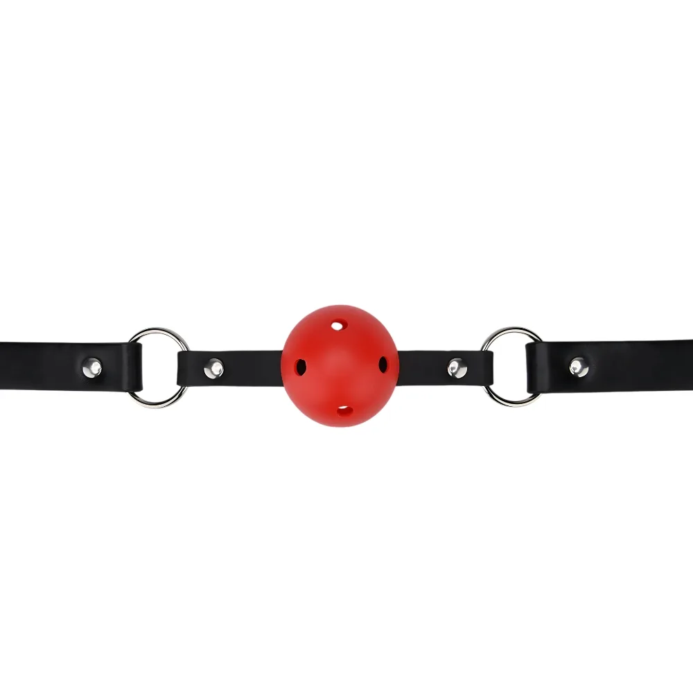 Bound to Play Mordaça com Bola Respirável Vermelho