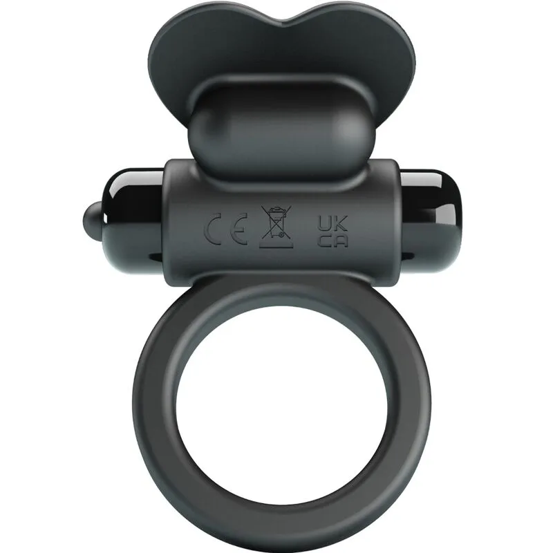 Pretty Love - Debonaire Vibrating Ring Rabbit 10 Vibrations Black