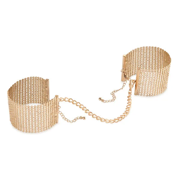 Bijoux - Désir Métallique Golden Metal Mesh Handcuffs
