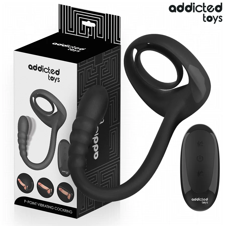 Addicted Toys - P-Spot Vibrating Cock Ring Remote Control