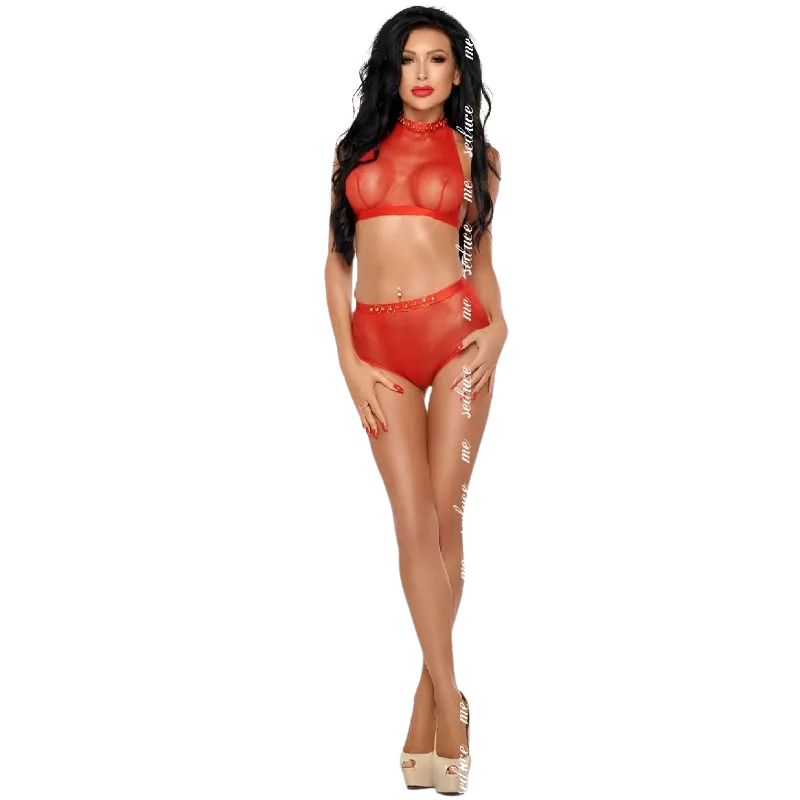 Me-Seduce - Mona Set Vermelho XXL/XXXL