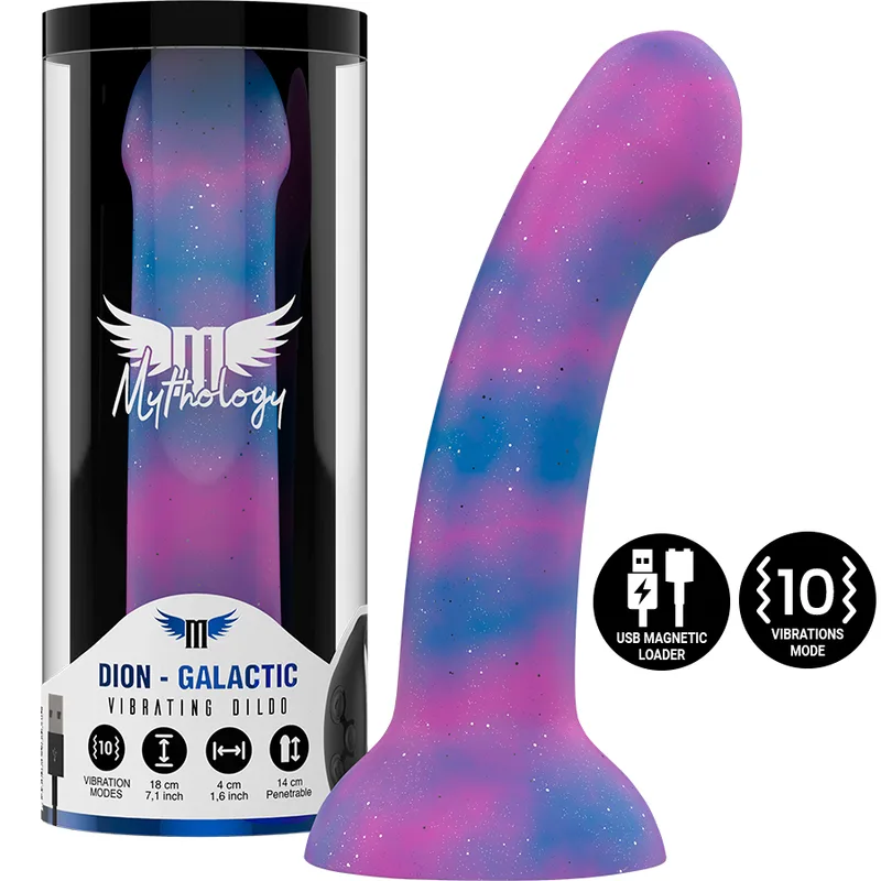 Mythology - Dion Galactic Dildo M - Vibrator Watchme Wireless Technology Compatible