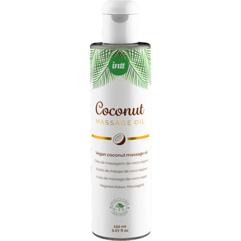 Intt - Sweet Vegan Massage Oil with Relaxing Coconut Flavored