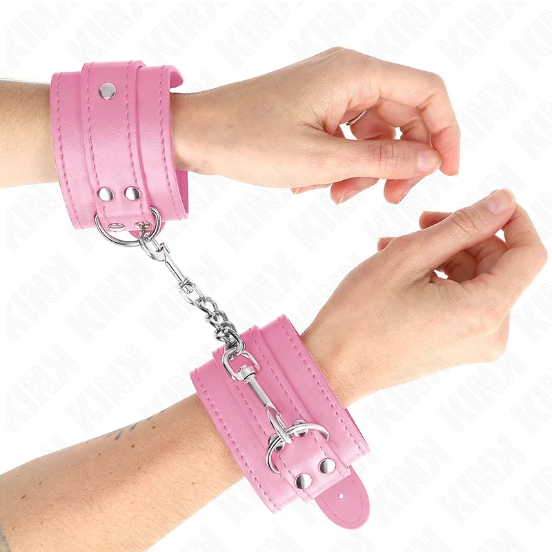 Kink - Simple Wrist Restraints Pink Adjustable 20-23 cm X 5.5 cm