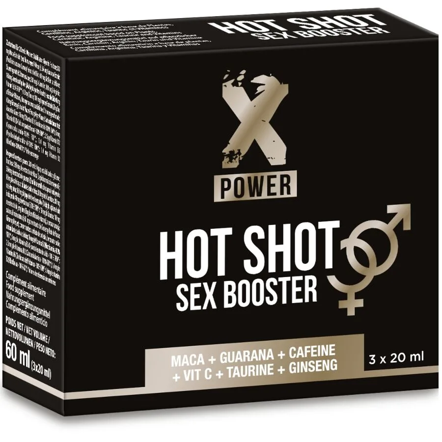 X Power - Hot Shot Sex Booster Increase Libido 3 X 20 ml