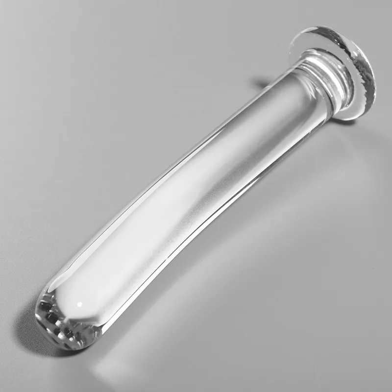 Nebula Series By Ibiza - Model 8 Dildo Borosilicate Glass Clear 14.5 cm -O- 2 cm