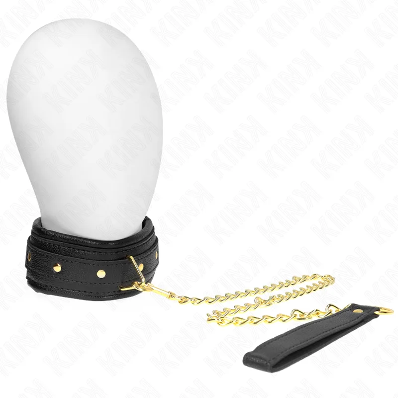 Kink - Colar com Esponja Alça de Imitação de Couro Modelo 1 Ajustável 37-54 cm X 3 cm