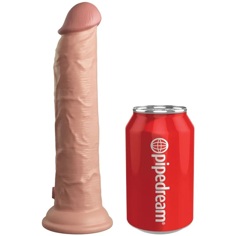 King Cock - Elite Realistic Dildo Vibrator & Silicone Remote Control 23 cm
