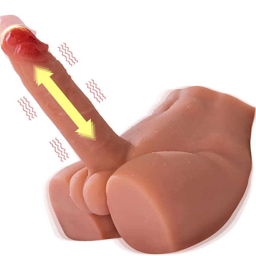Xise - Peel Dildo Ass Realistic Dildo Masturbator Front Position with Thrusting 17.5 cm
