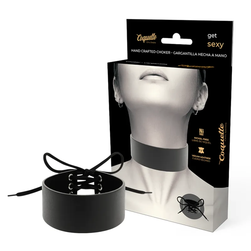 Coquette Chic Desire - Vegan Leather Choker