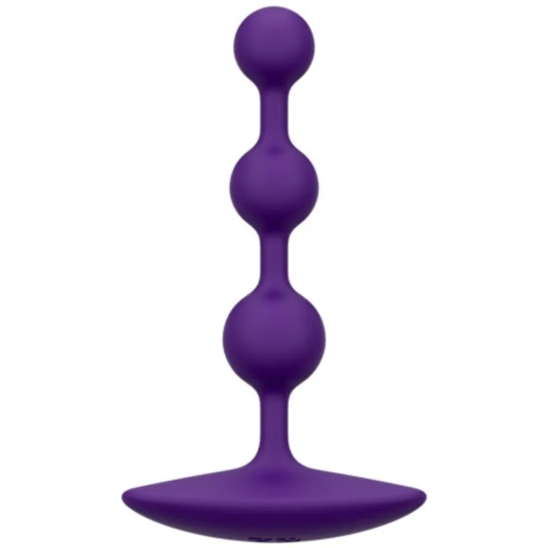 Romp - Amp Purple Flexible Silicone Anal Beads 12.5 cm Purple