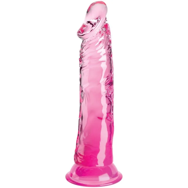 King Cock - Clear Realistic Penis 19.7 cm Pink