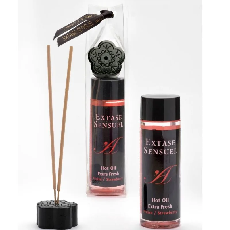 Extase Sensual - Massage Oil with Extra Fresh Strawberry Effect 100 ml