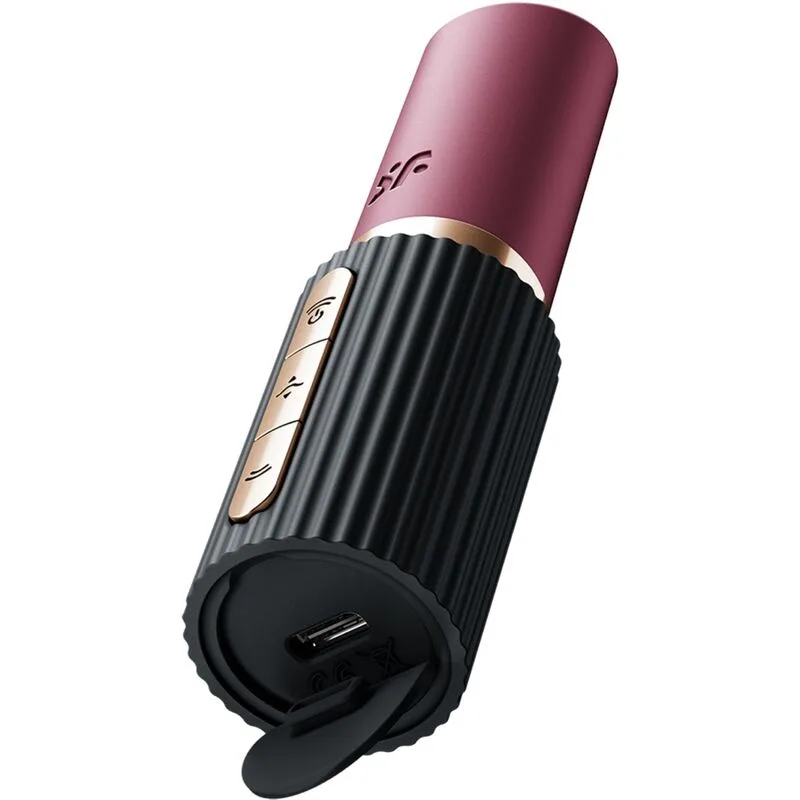 Satisfyer - Deep Kiss Wave Clitoris Stimulator Garnet / Black