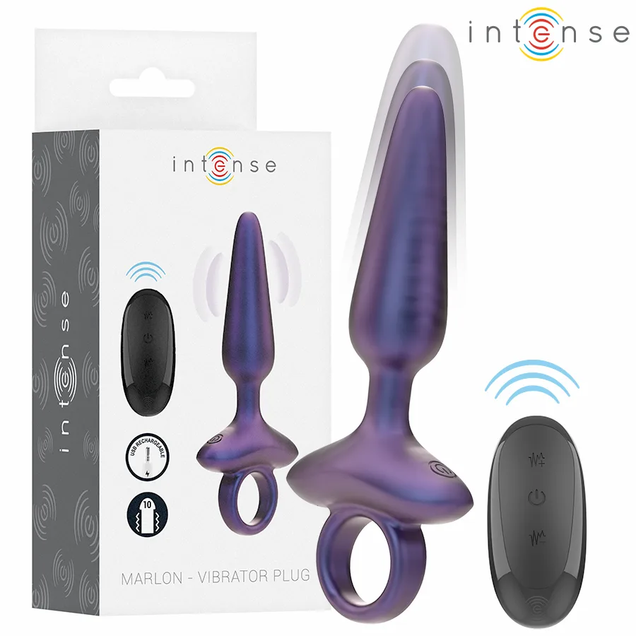 Intense - Marlon Vibrating Anal Plug Model 4 Remote Control