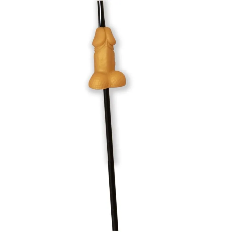 Diablo Picante - Golden Penis Shaped Straw