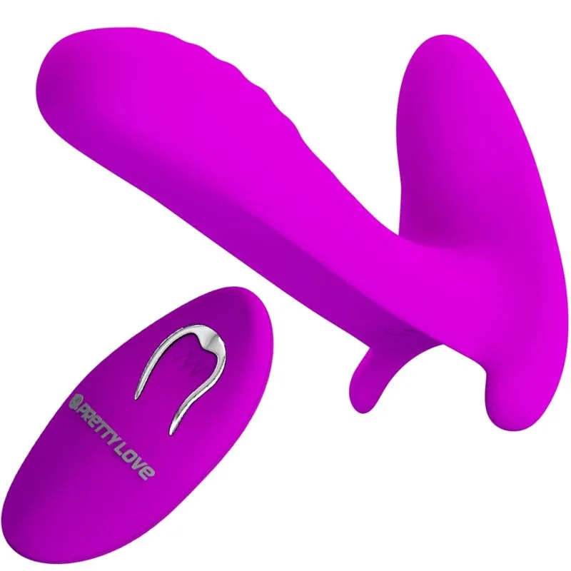 Pretty Love - Massager & Vibrator 12 Vibrations Remote Control Purple