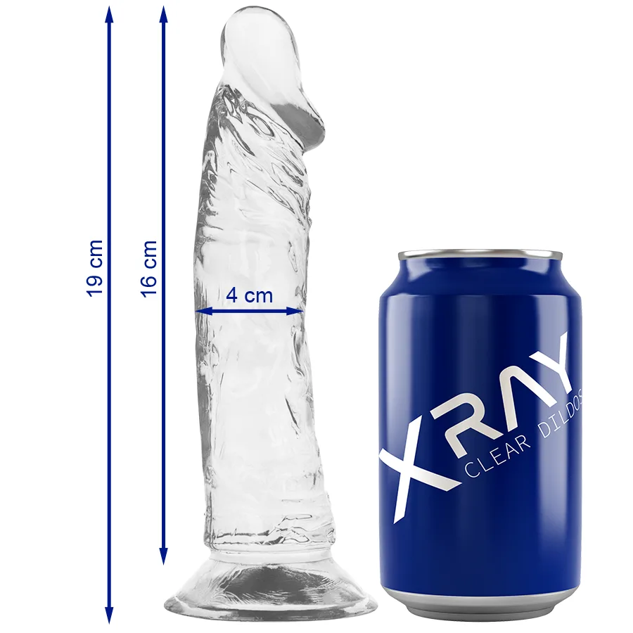 X Ray - Clear Cock 19 cm -O- 4 cm