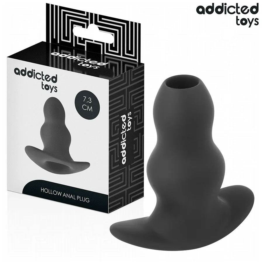 Addicted Toys - Hollow Anal Plug Silicone Size S 7.3 cm