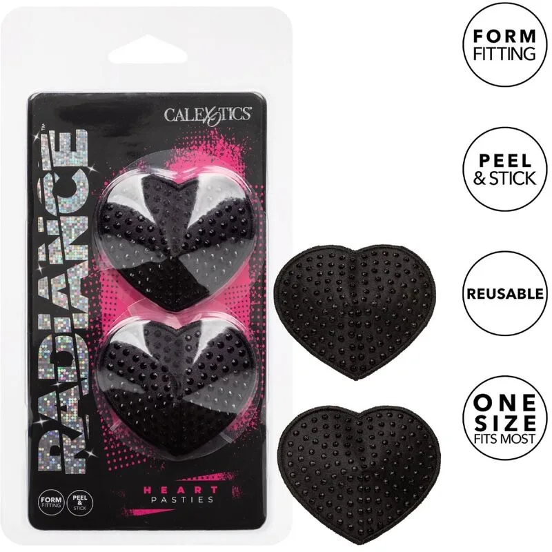 Calexotics - Radiance Heart-Shaped Jewel Nipple Shields
