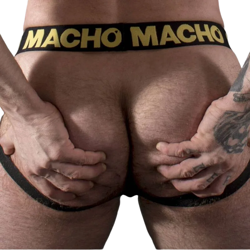 Macho - Mx25Ac Jock Couro Amarelo XL