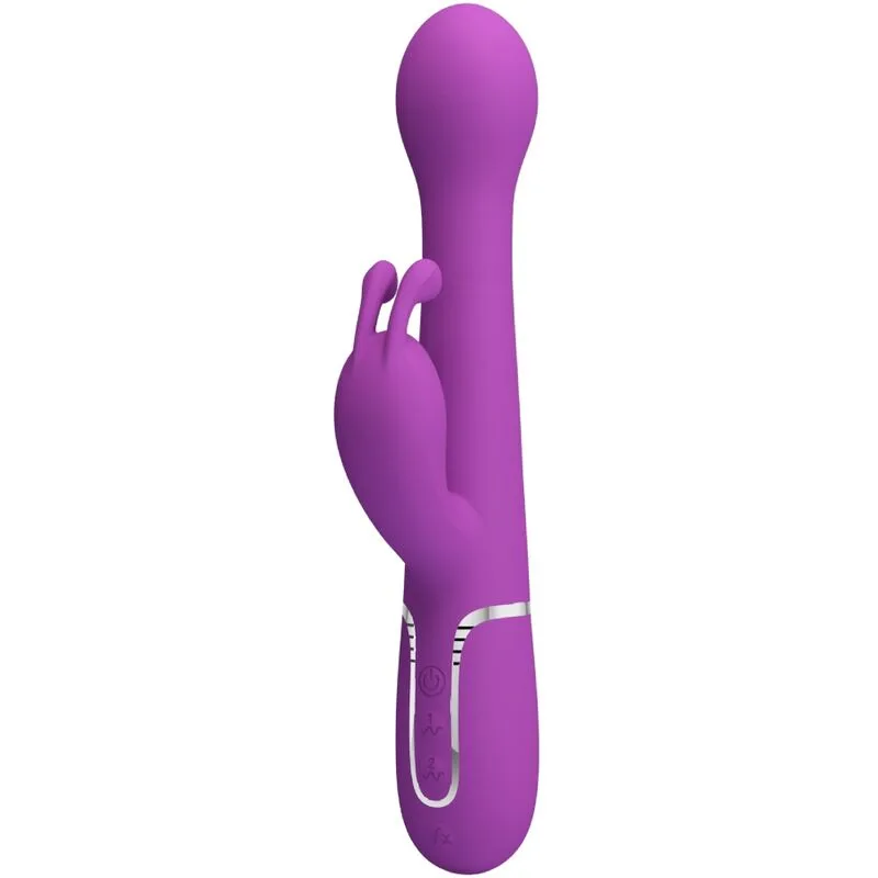 Pretty Love - Dejon 3 in 1 Multifunction Rabbit Vibrator Purple